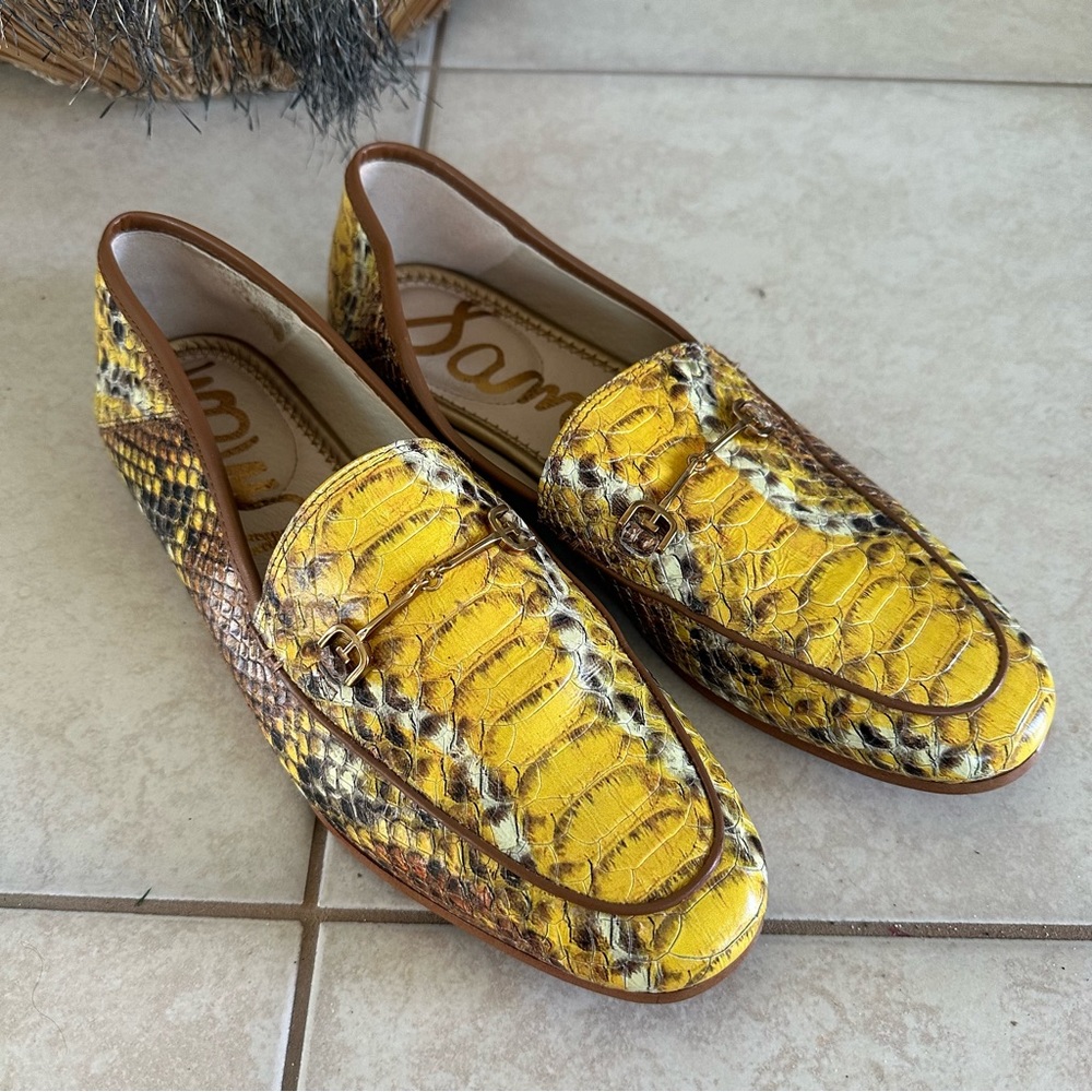 Sam Edelman Loraine Snake Skin Loafer Flats